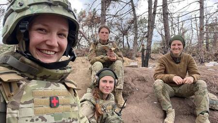 Mujeres soldado ucraniana. Foto: EFE.