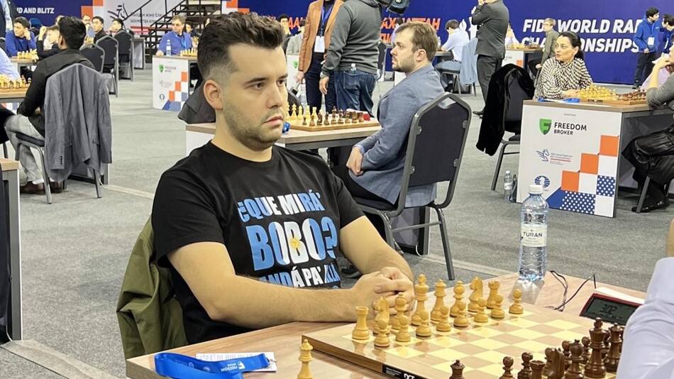 Ian Alexandrovich Nepomniachtchi, el ajedrecista ruso sancionado. Foto: Twitter.