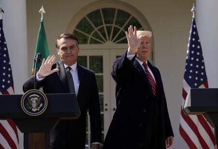 Bolsonaro y Trump en EE.UU., REUTERS