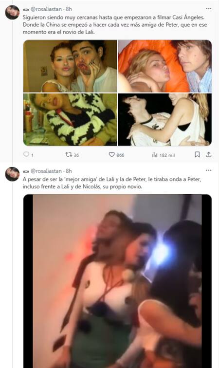 Lali Espósito y la China Suárez 2. Foto: X.