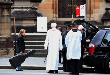 Sepelio de Malcolm Young (Reuters)