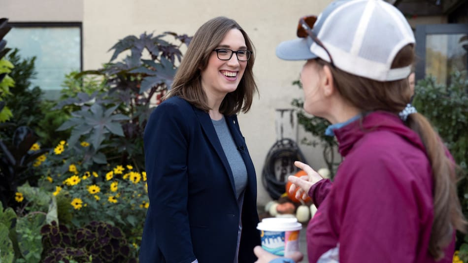 Sarah McBride, primera persona trans en formar parte del Congreso de Estados Unidos. Foto: Reuters.