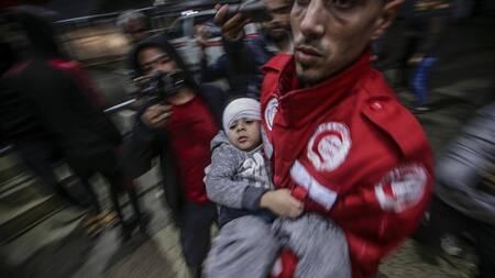 Heridos en hospitales de Gaza. EFE.