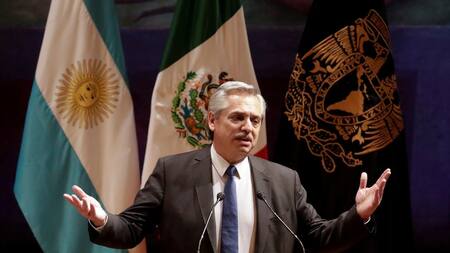Alberto Fernández en México, REUTERS