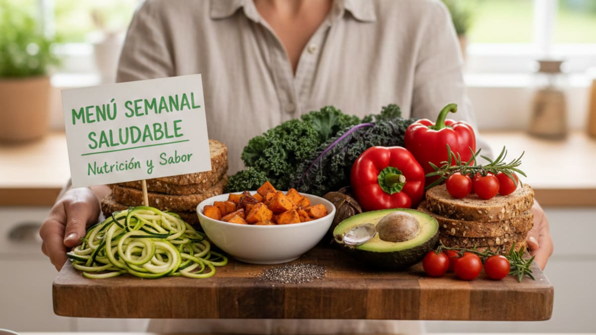Menú semanal saludable.