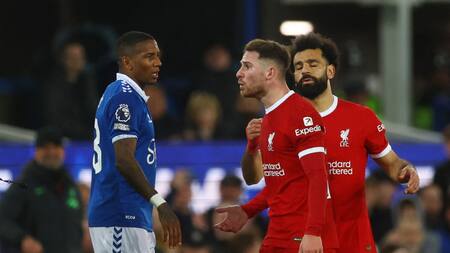 El Liverpool de Mac Allister perdió el clásico ante el Everton y comienza a despedirse de la lucha por la Premier League