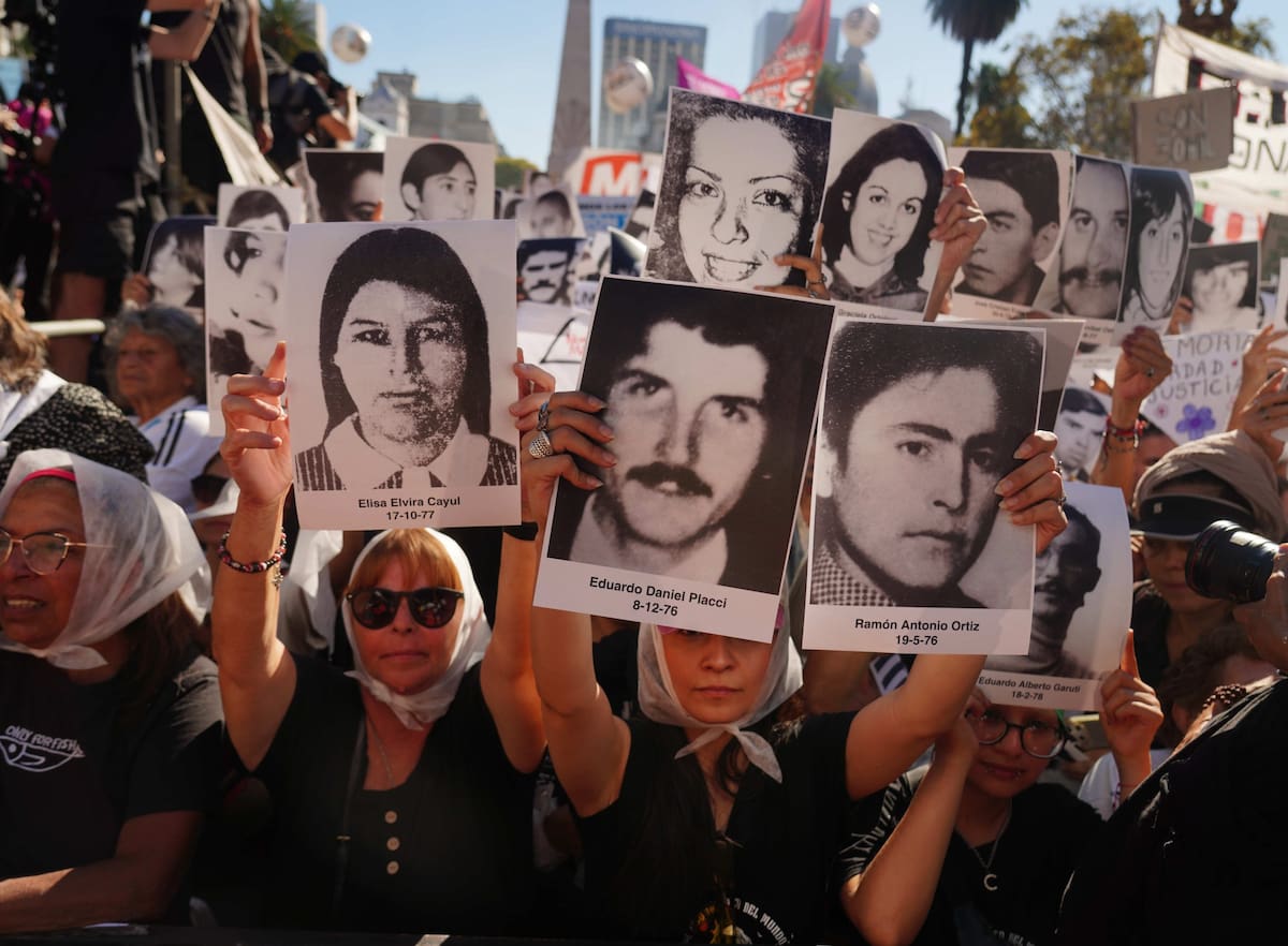 Marcha del 24 de marzo en Plaza de Mayo