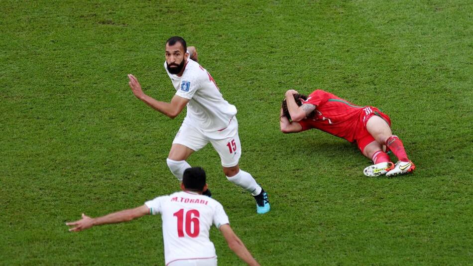 Mundial Qatar 2022, Gales vs. Irán. Foto: REUTERS.
