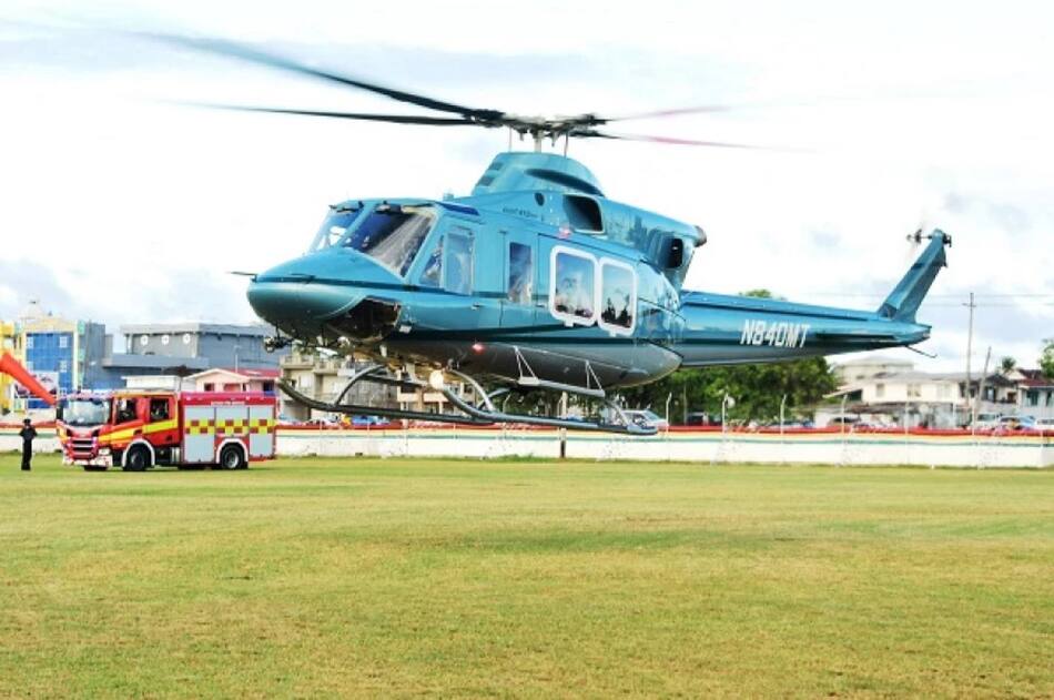 Helicóptero de la Fuerza de Defensa de Guyana.