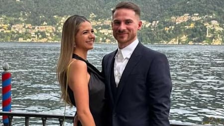 Alexis Mac Allister y Ailén Cova. Foto: Instagram: @alemacallister.