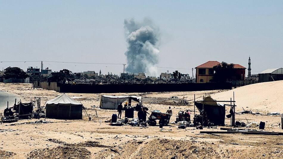 Rafah, en la Franja de Gaza, uno de los principales lugares afectados por la guerra. Foto: Reuters