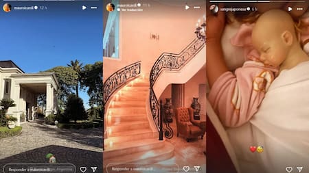 La China Suárez y Mauro Icardi volvieron al país. Fotos: Instagram.