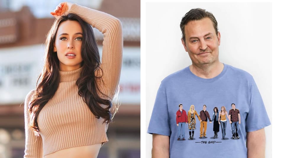Matthew Perry y Athenna Crosby. Foto: Instagram.