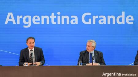 Alberto Fernández y Gabriel Katopodis. Foto: NA.