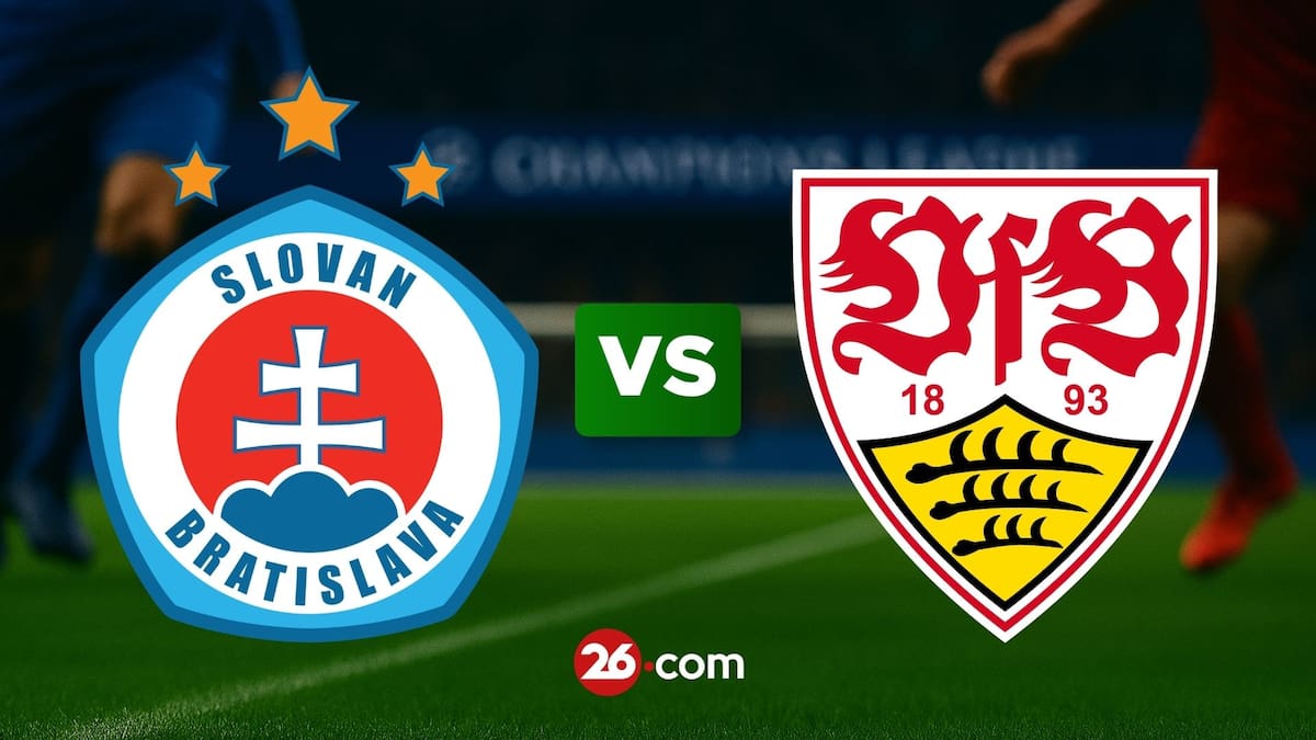 Portada de Slovan Bratislava vs Stuttgard por la Champions League.