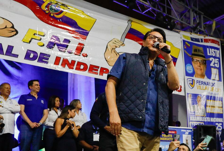 Fernando Villavicencio, candidato asesinado en Ecuador. Foto: Reuters.