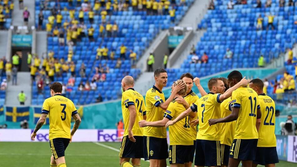 Festejo de Suecia ante Polonia por la Eurocopa, AGENCIA EFE