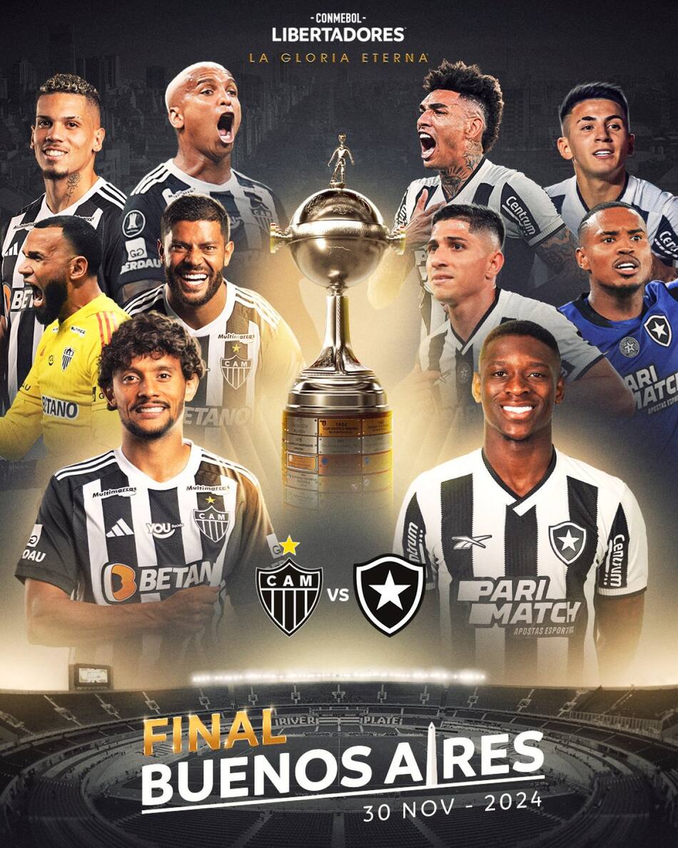 Final de la Copa Libertadores. Foto: X @Libertadores