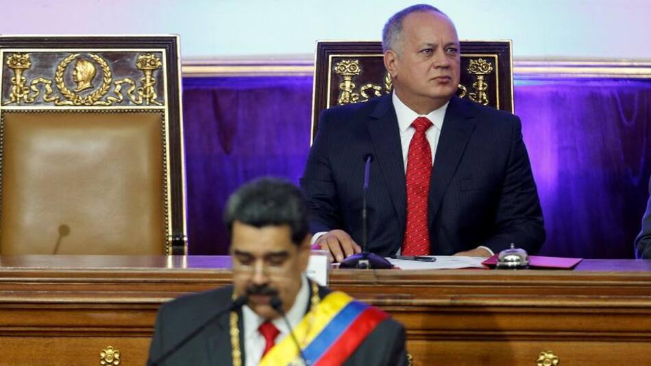 Diosdado Cabello y Nicolás Maduro, Venezuela, Reuters