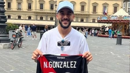 Nico González con la camiseta de River. Foto: Prensa River Plate