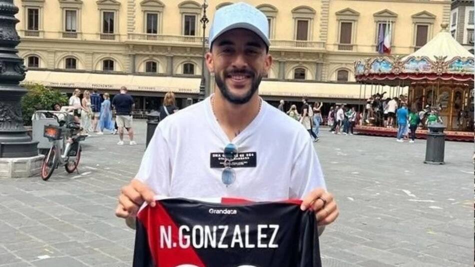 Nico González con la camiseta de River. Foto: Prensa River Plate