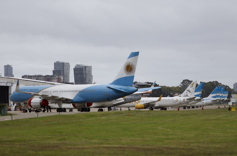 Aerolíneas Argentinas, avión. Foto: NA.