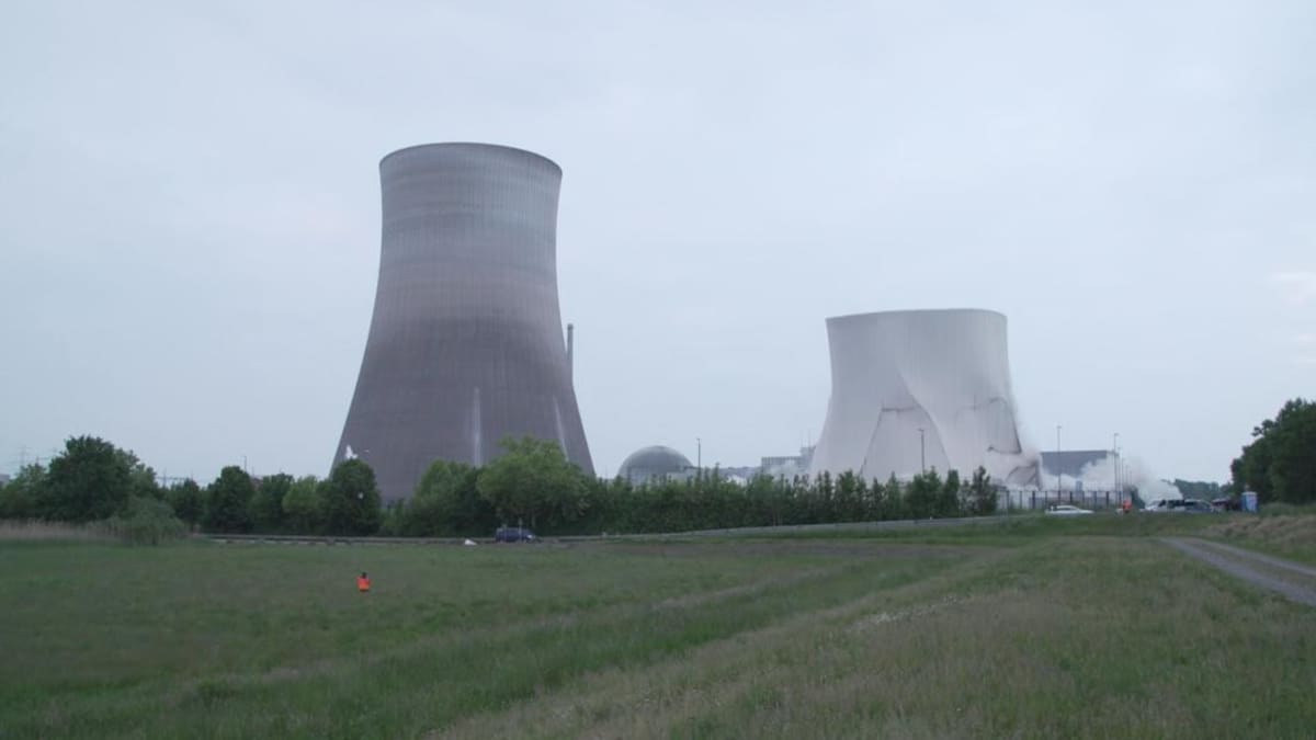 Torres de planta nuclear en Alemania