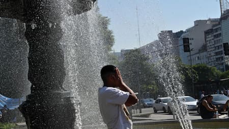 Ola de calor, Ciudad de Buenos Aires. Foto: Télam