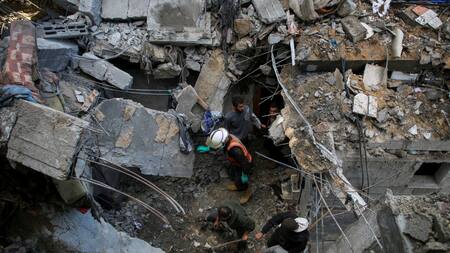 Bombardeos israelíes en Rafah (Gaza). Foto: Reuters.