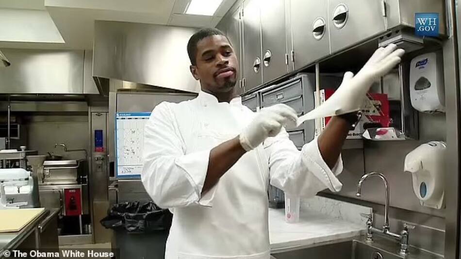 Tafari Campbell, el chef de Barack Obama. Foto: Casa Blanca.