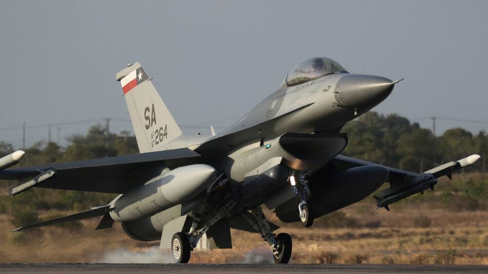 F-16, aviones. Foto: Reuters