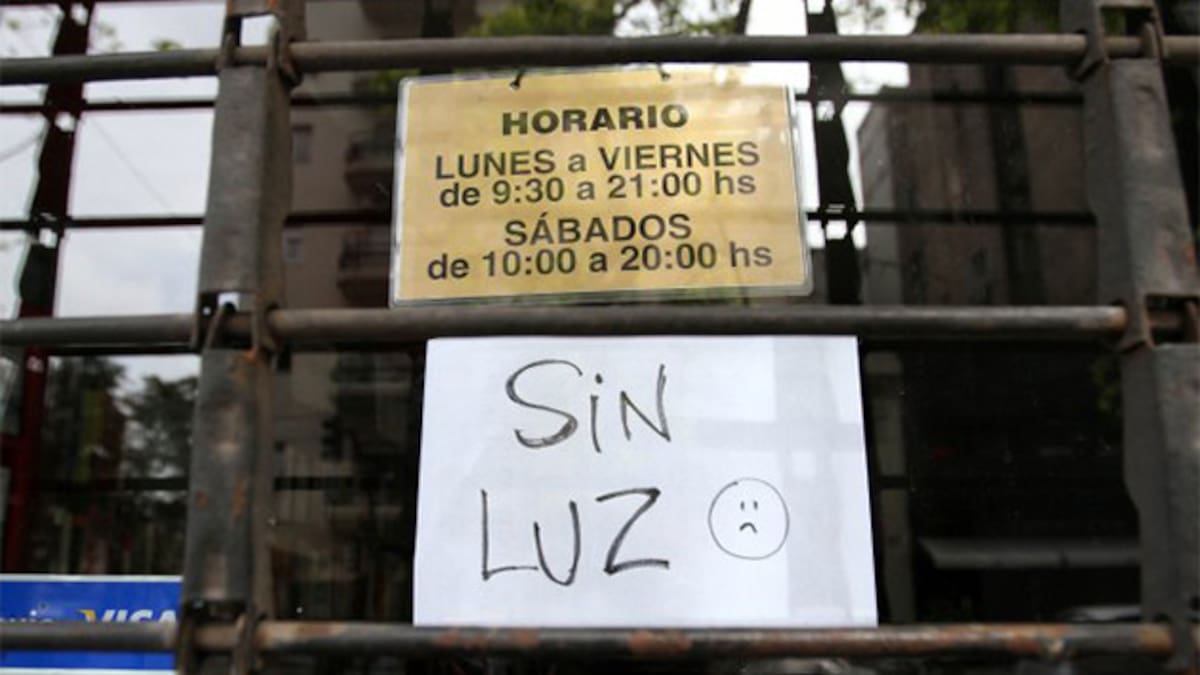 Apagón en Buenos Aires.