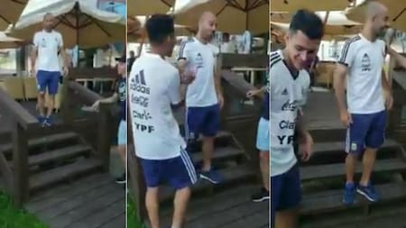 Mascherano - Pavón - Polémica