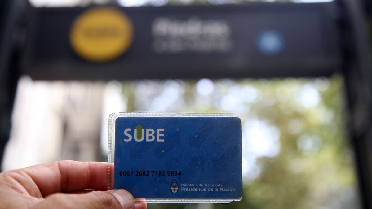 Tarjeta SUBE. Foto: NA.