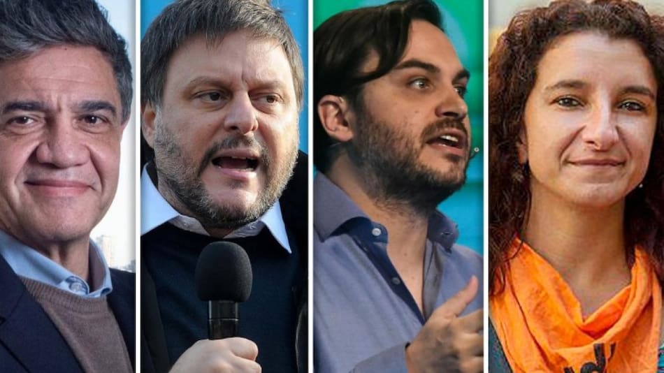 Los candidatos a Jefe de Gobierno. Foto: Télam