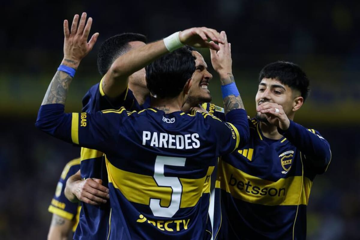 Festejo de Boca.