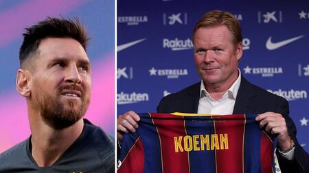 Messi y Koeman, Barcelona, Reuters