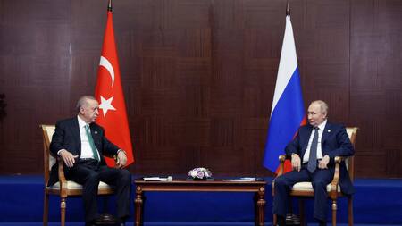 Recep Tayyip Erdogan y Vladímir Putin. Foto: REUTERS.