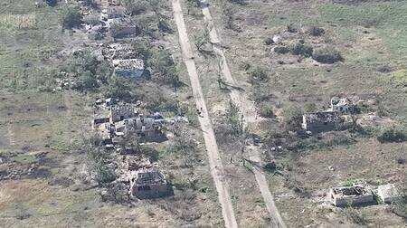 La localidad de Robotyne, recuperada por Ucrania. Foto: Reuters.