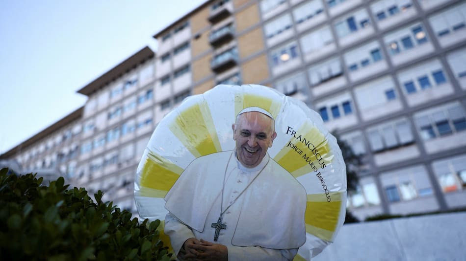 Internación del Papa Francisco en Roma. Foto: REUTERS.