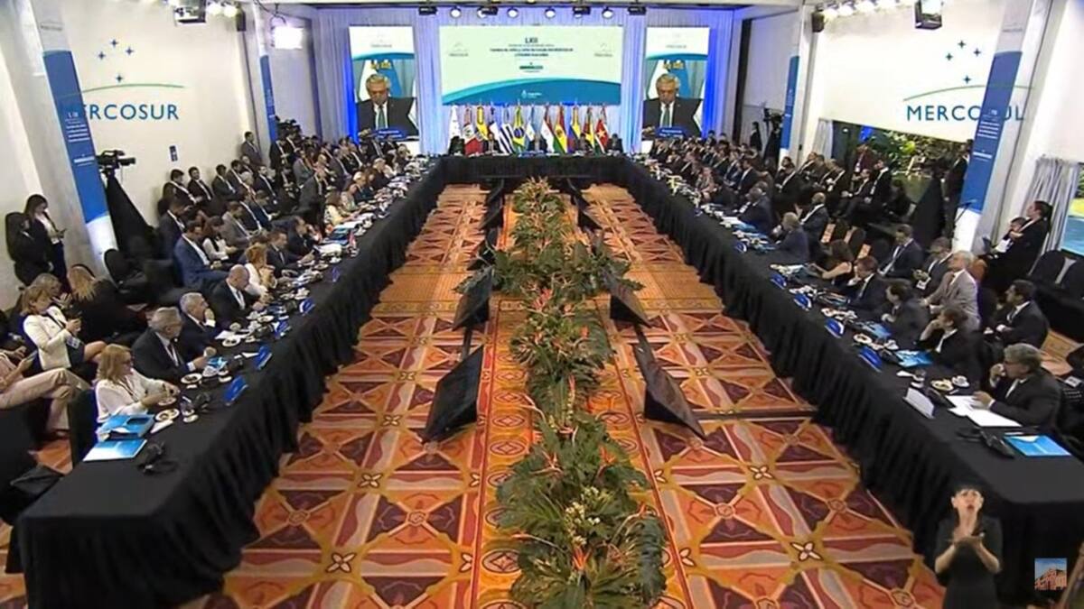 Cumbre del Mercosur en Argentina. Foto: captura de video.