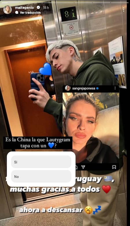 Lauty Gram llamó la atención con una historia. Foto: Instagram.