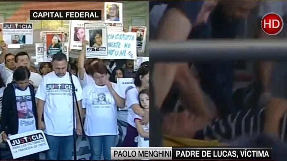 Acto por sexto aniversario por la Tragedia de Once (Canal 26)
