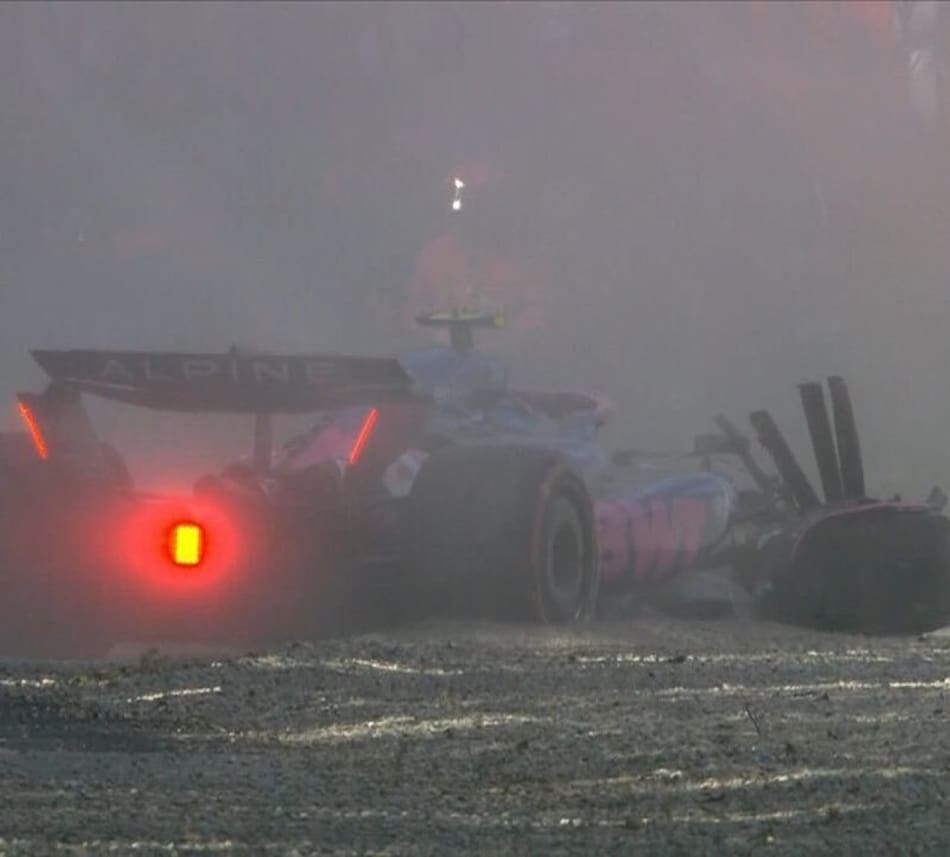 Franco Colapinto sufrió un accidente en la clasificación en Imola. Foto: Captura.