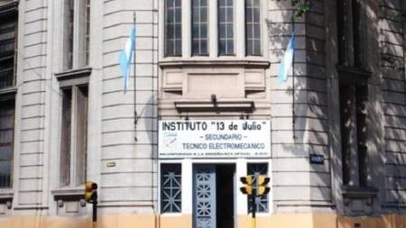 El instituto de San Telmo que fue amenazado.