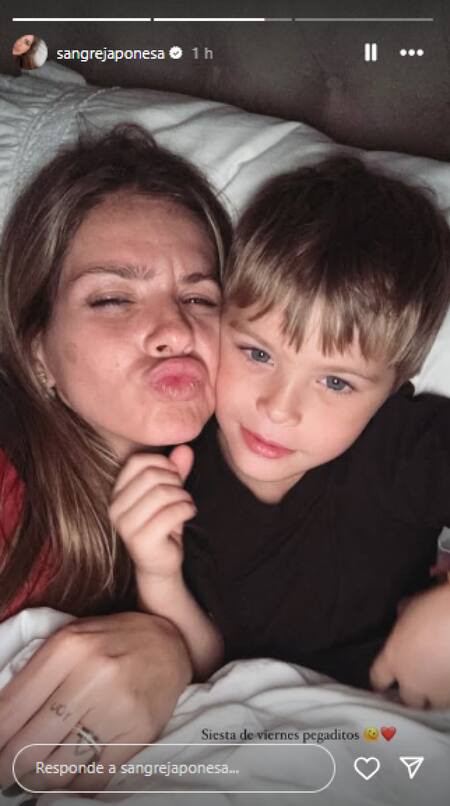 La historia de la China Suárez minutos antes. Foto INSTAGRAM @sangrejaponesa