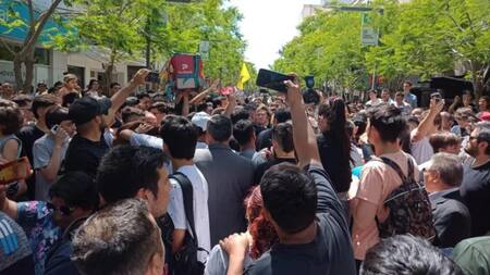 Milei en San Juan. Foto: Twitter.