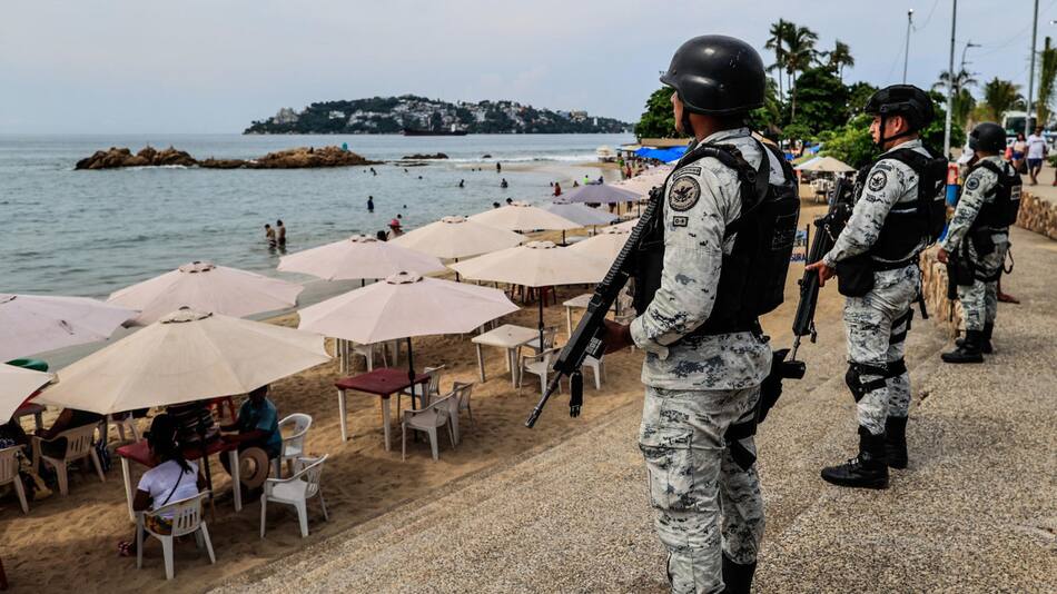 La zona playera de Acapulco perdió mucho turistas por la inseguridad. Foto: EFE.