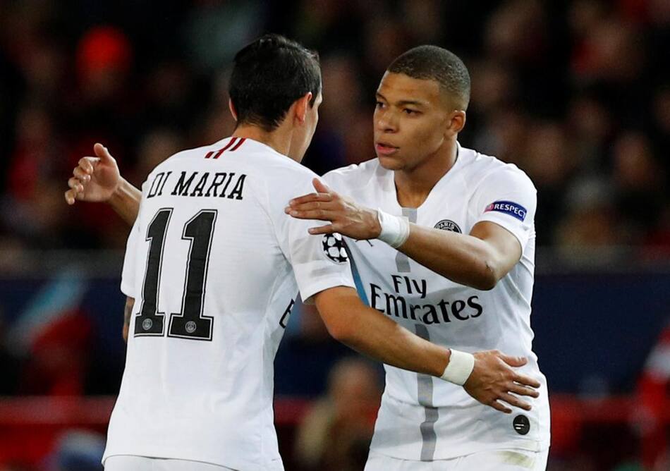Champions League, Manchester United vs. PSG, fútbol internacional, Di María y Mbappé, Reuters