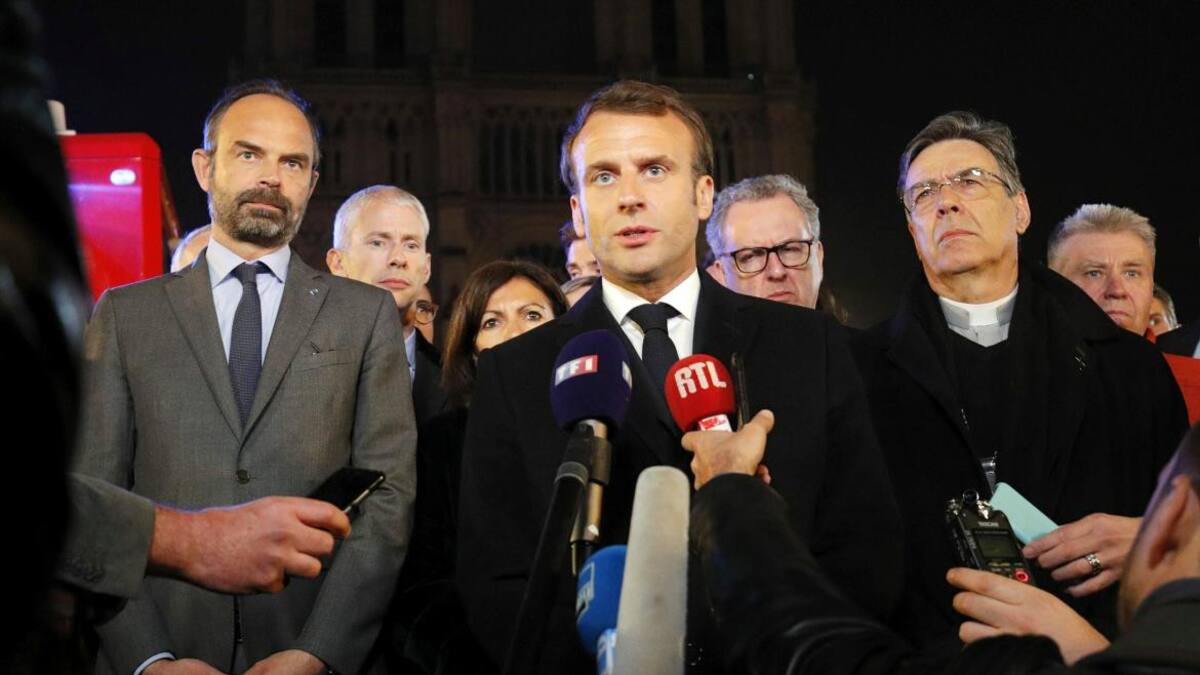 Macron, incendio en Catedral de Notre Dame, Reuters